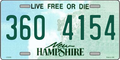 NH license plate 3604154