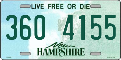 NH license plate 3604155