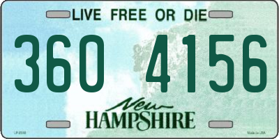 NH license plate 3604156