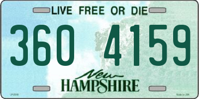 NH license plate 3604159