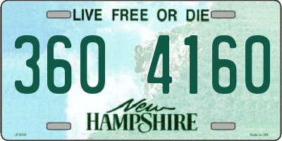 NH license plate 3604160