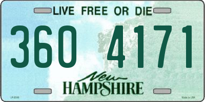 NH license plate 3604171