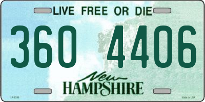 NH license plate 3604406