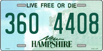 NH license plate 3604408