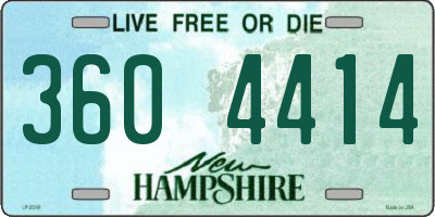NH license plate 3604414