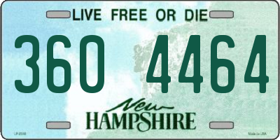 NH license plate 3604464