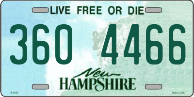 NH license plate 3604466