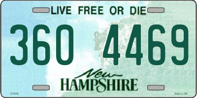 NH license plate 3604469