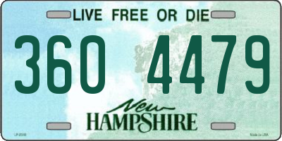 NH license plate 3604479