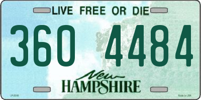 NH license plate 3604484
