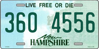 NH license plate 3604556