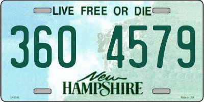 NH license plate 3604579