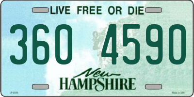 NH license plate 3604590