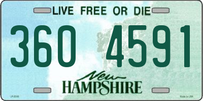 NH license plate 3604591
