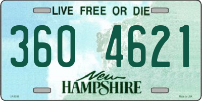 NH license plate 3604621