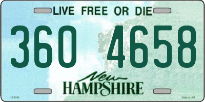 NH license plate 3604658