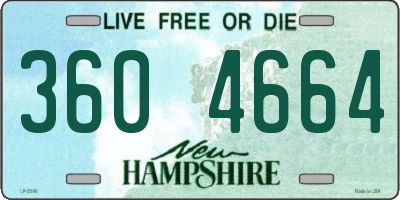 NH license plate 3604664