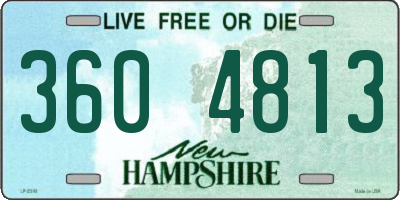 NH license plate 3604813