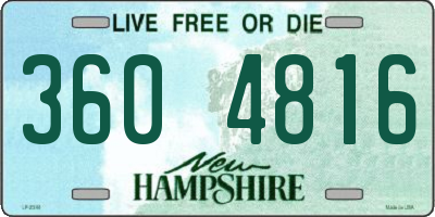 NH license plate 3604816