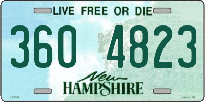 NH license plate 3604823