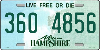 NH license plate 3604856