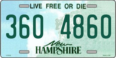 NH license plate 3604860