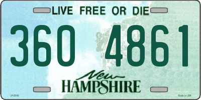 NH license plate 3604861