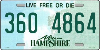 NH license plate 3604864