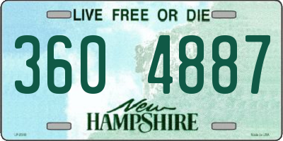 NH license plate 3604887