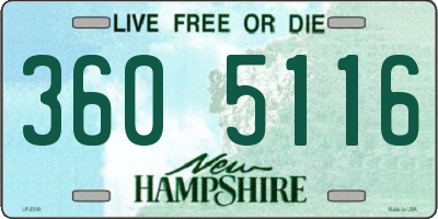 NH license plate 3605116