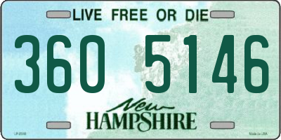 NH license plate 3605146