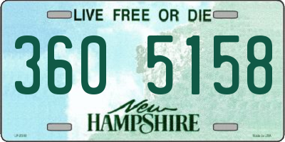 NH license plate 3605158