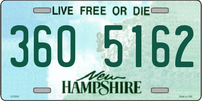NH license plate 3605162