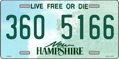 NH license plate 3605166