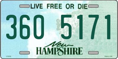 NH license plate 3605171