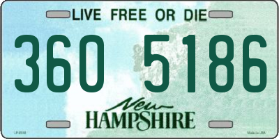 NH license plate 3605186