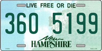 NH license plate 3605199