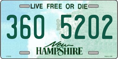 NH license plate 3605202