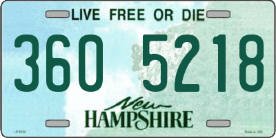 NH license plate 3605218