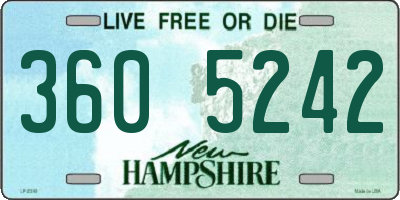NH license plate 3605242