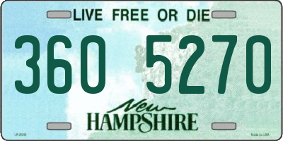 NH license plate 3605270