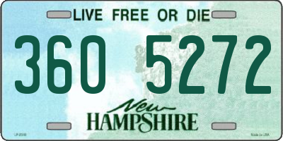 NH license plate 3605272