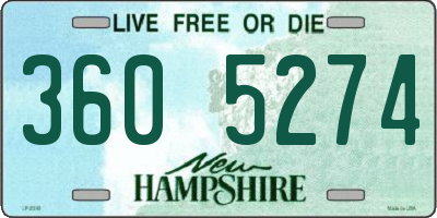 NH license plate 3605274
