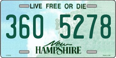NH license plate 3605278