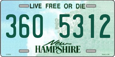 NH license plate 3605312