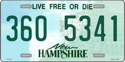 NH license plate 3605341