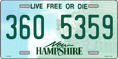 NH license plate 3605359