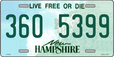 NH license plate 3605399