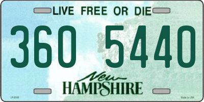 NH license plate 3605440