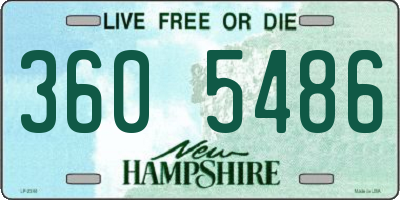 NH license plate 3605486